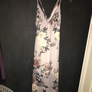 Lilac with floral design sundress